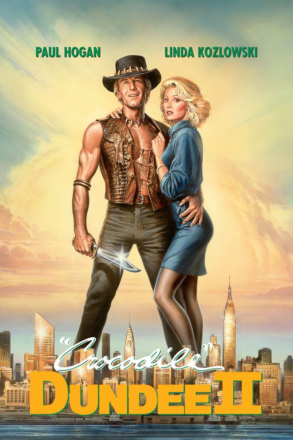 Poster for Crocodile Dundee II